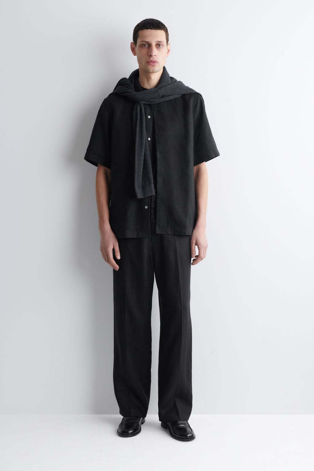 PANTAL?N DE LINO RELAXED FIT STRAIGHT LEG - H&m фото 5