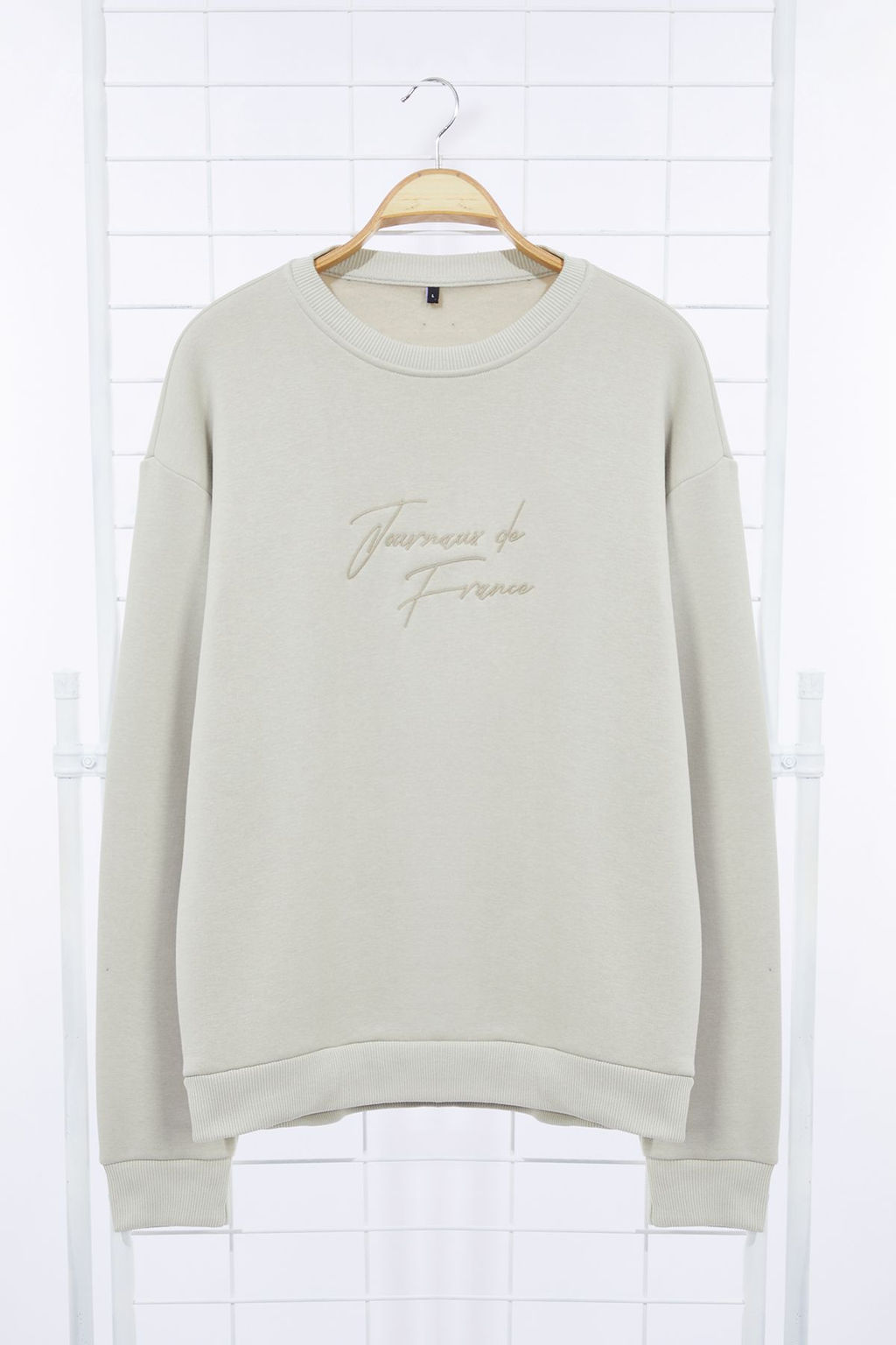 TRENDYOL MAN Tas Oversize/Genis Kesim Yaz? Nak?sl? Kal?n Ici Polar Sweatshirt TMNAW25SW00091 - Trendyolmilla фото 13