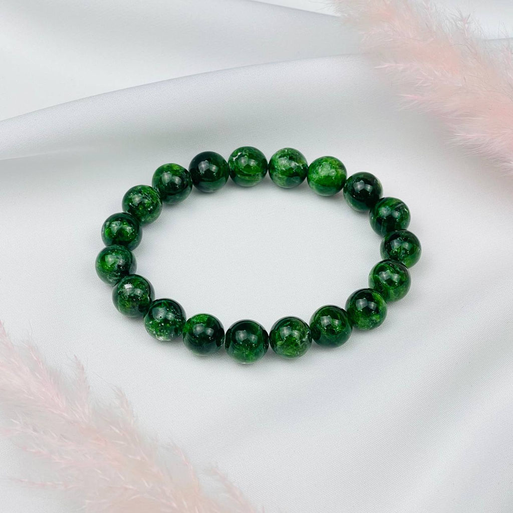 Браслет из камня Хромдиопсид - Радуга самоцветов фото 2