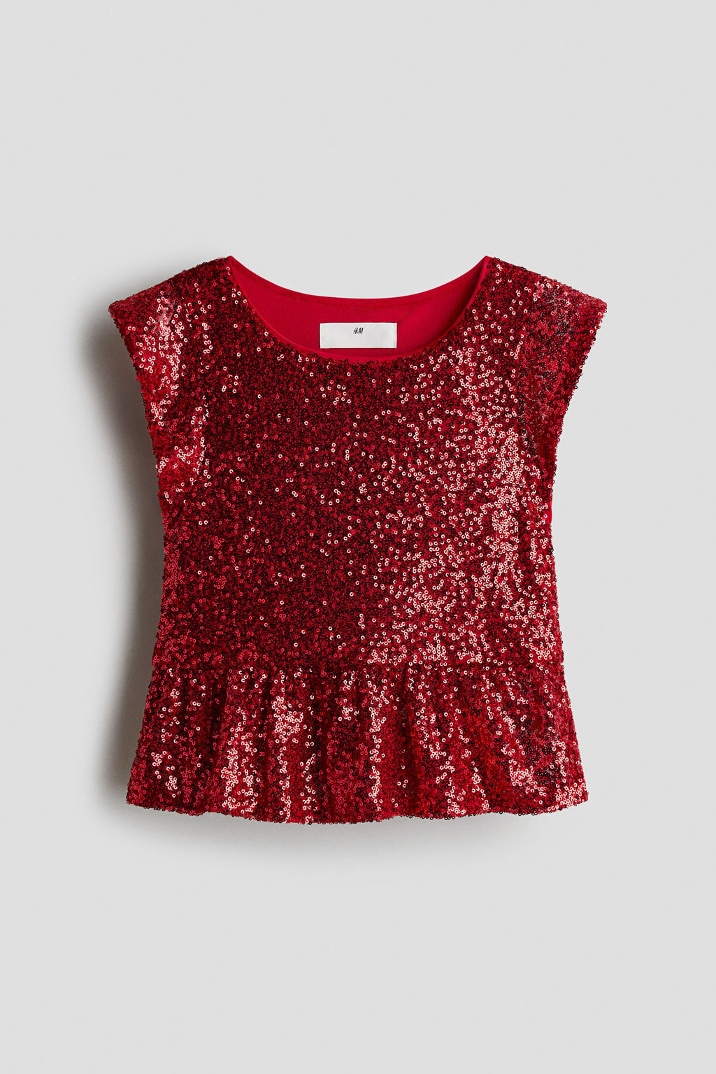 Top de lentejuelas con peplum - H&m фото 2