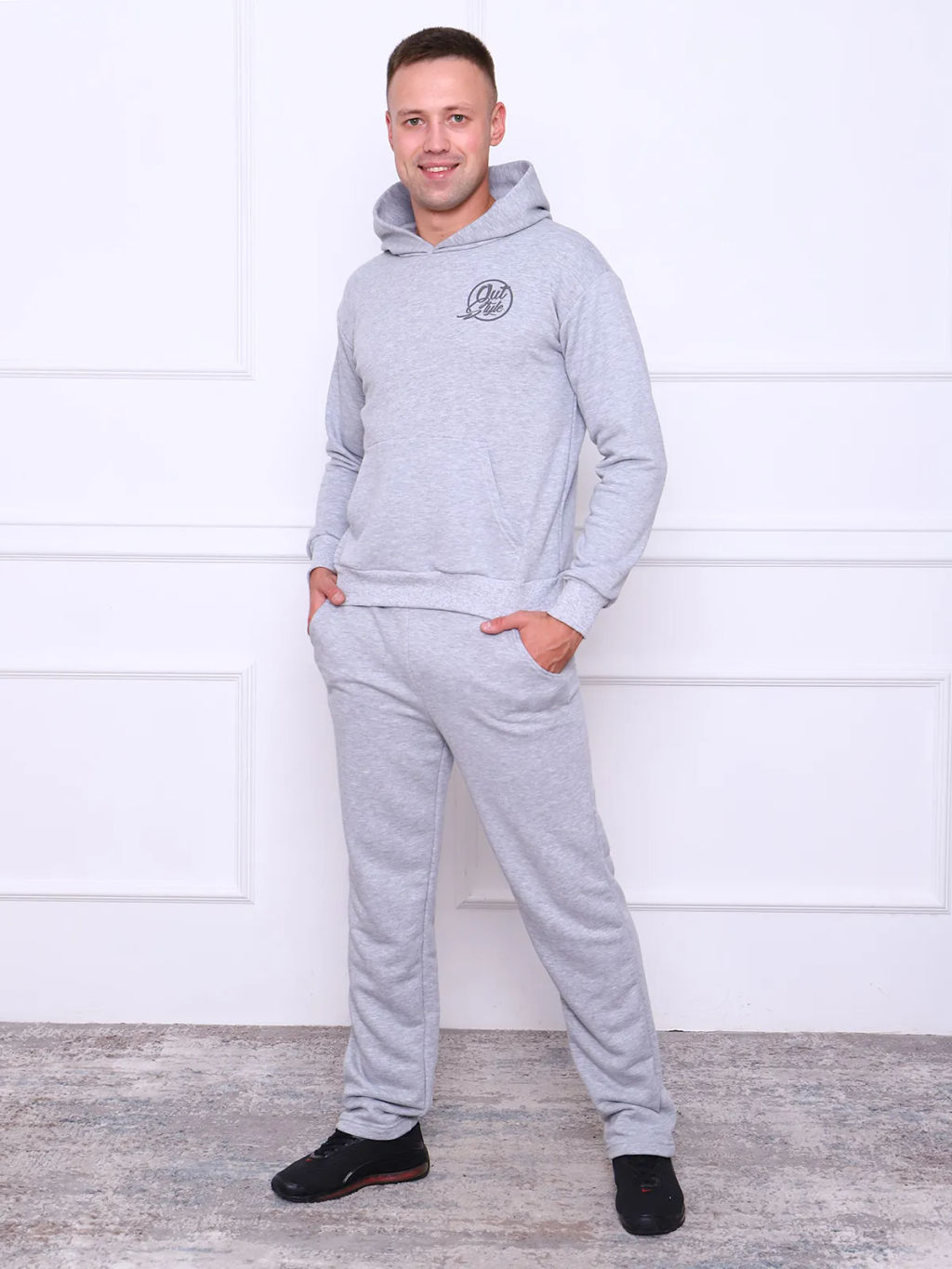 Ричард(меланж) костюм , 80% хлопок, 20% п/э