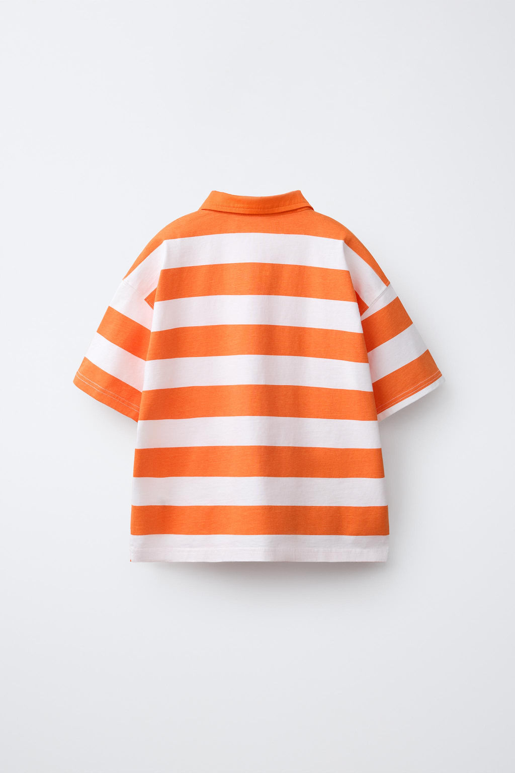POLO RAYAS BORDADO / Naranja vivo - Zara фото 2