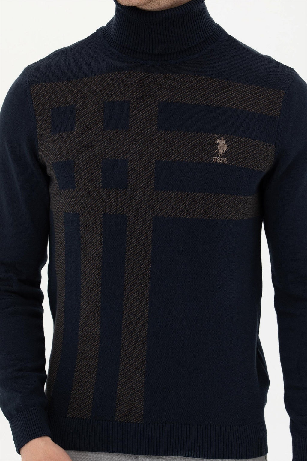 Мужской флот синий свитер Неожиданная скидка в корзине - U.s. polo assn фото 6