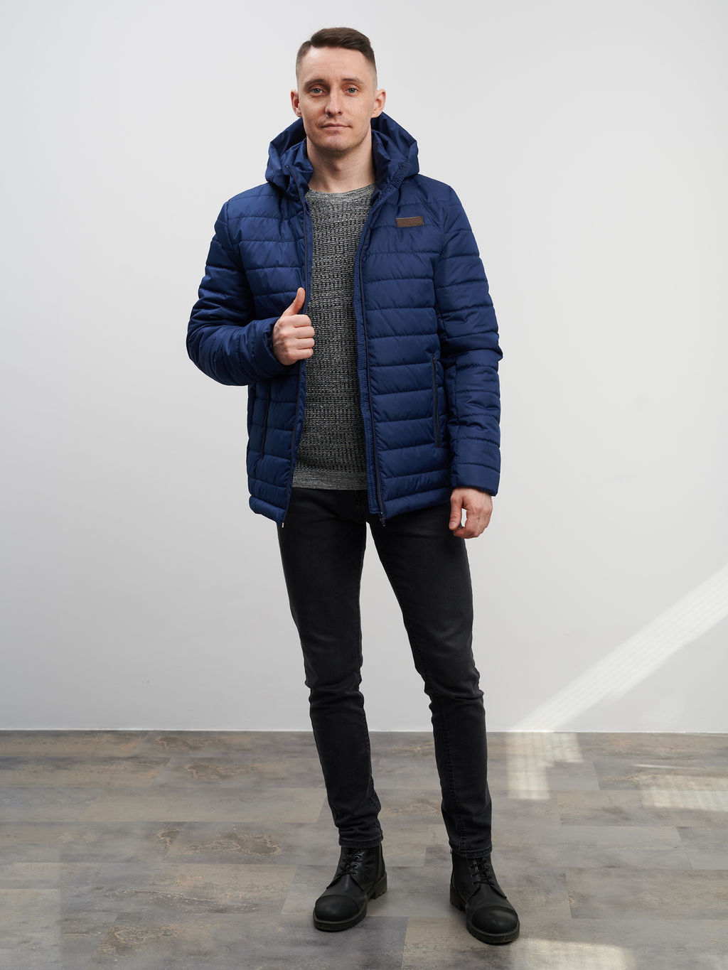 Мужская куртка "Фит" синий