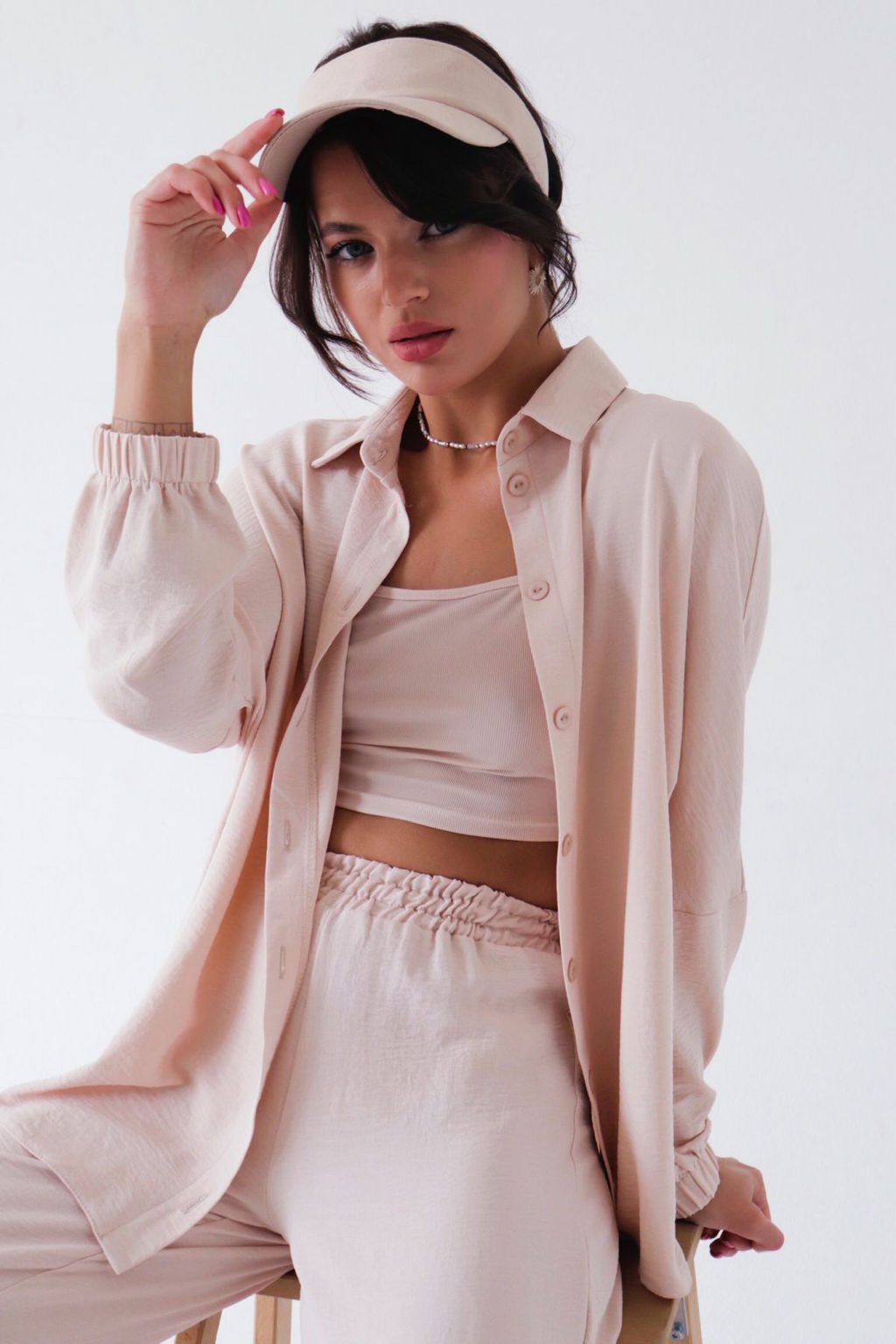 9608 Костюм в пижамном стиле айвори - Martichelli фото 3