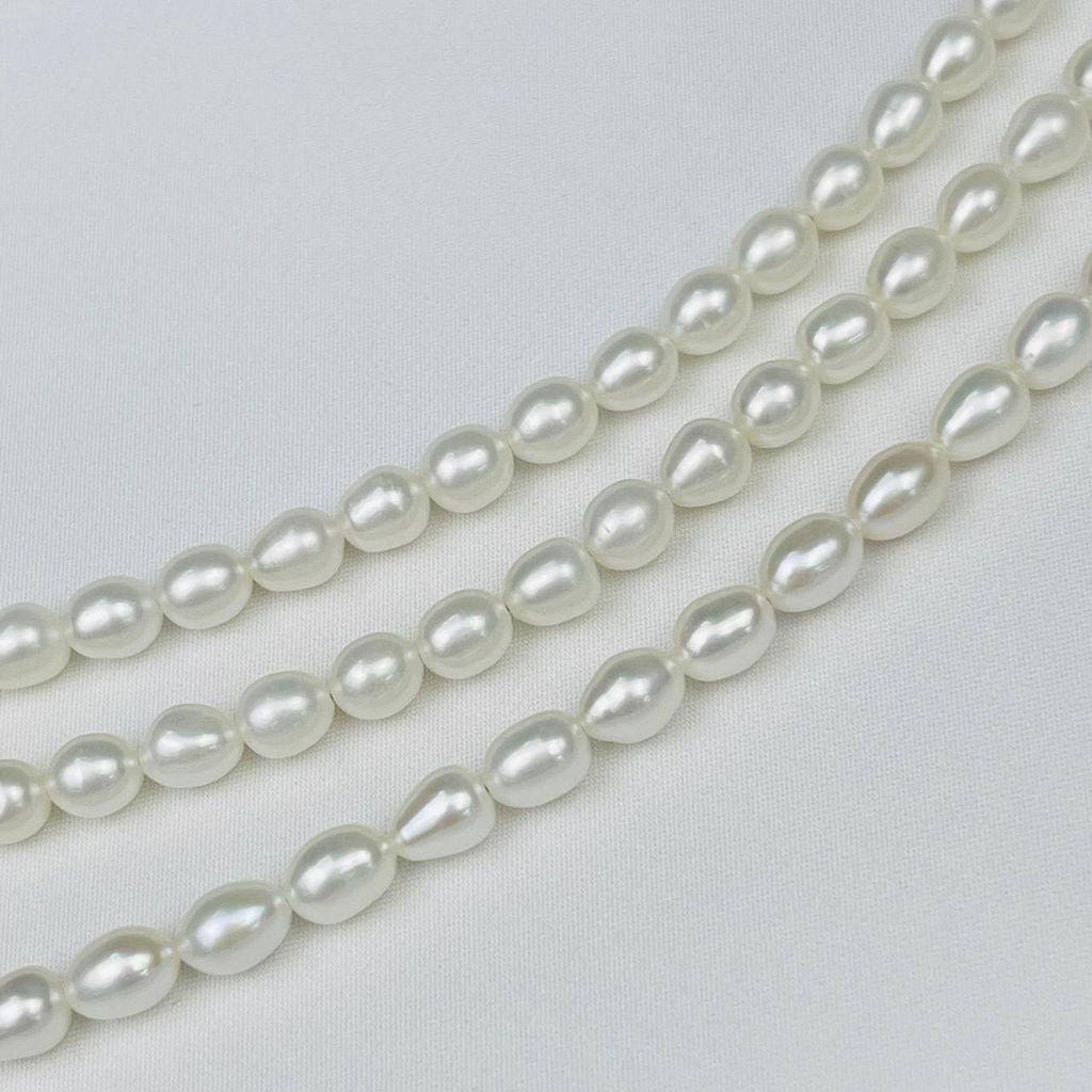 Бусины для украшенийиз белого Жемчуга 38 см