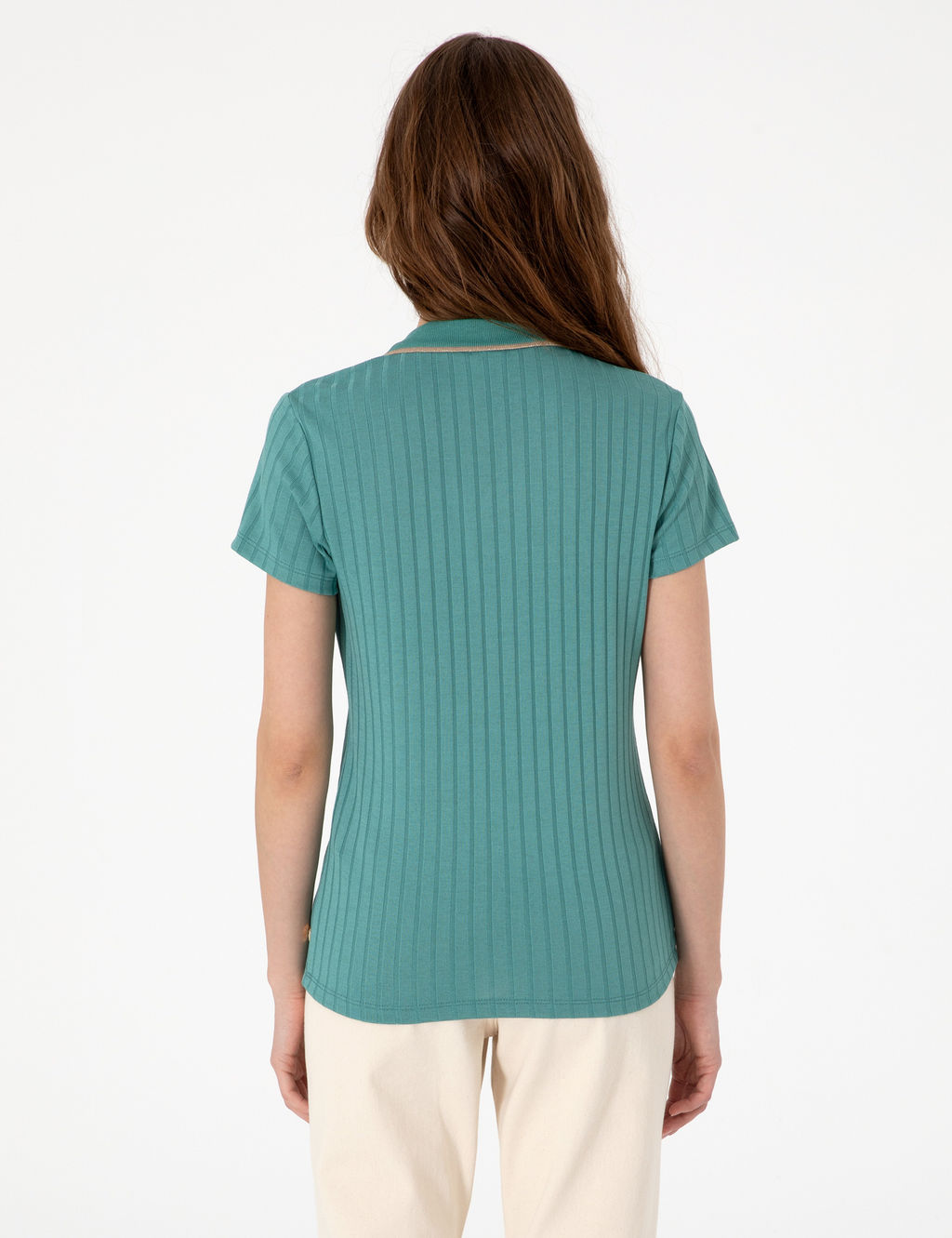 Ye_il Slim Fit Basic Ti__rt