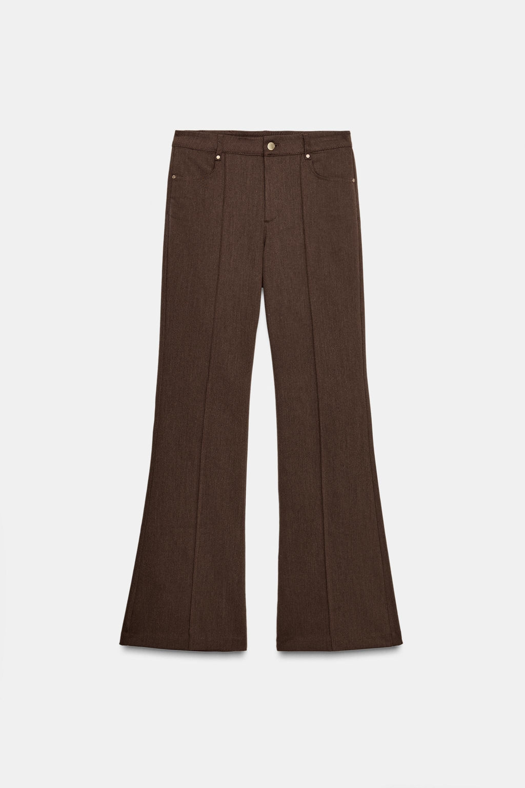 HIGH-WAIST FLARE TROUSERS - Zara фото 7