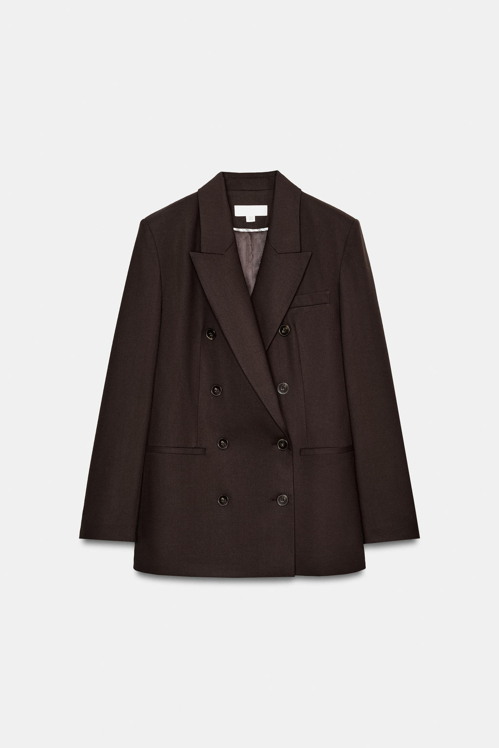 DOUBLE-BREASTED BLAZER WITH SHOULDER PADS - Zara фото 6