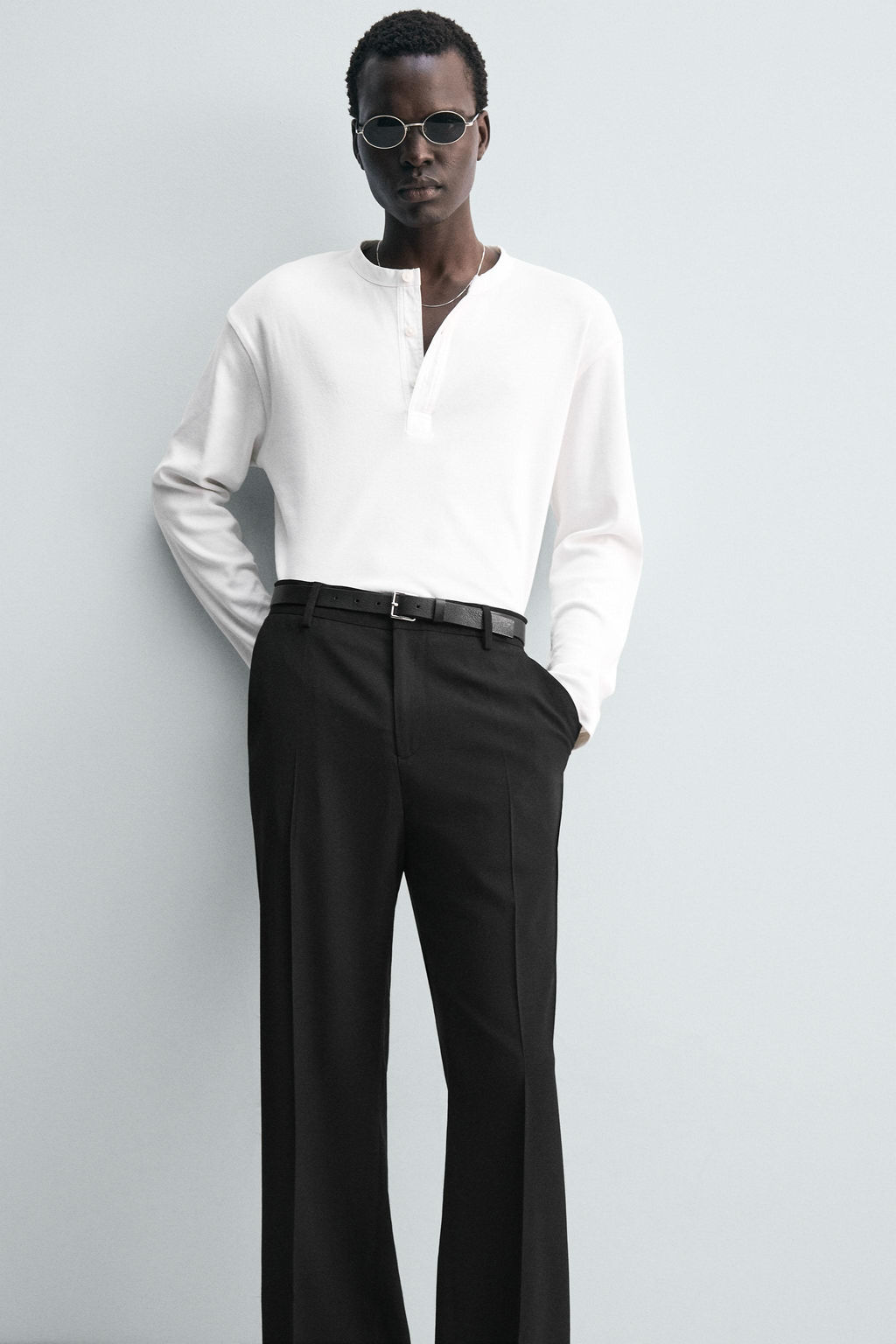 LOOSE-FITTING FLARED TROUSERS - Zara фото 5