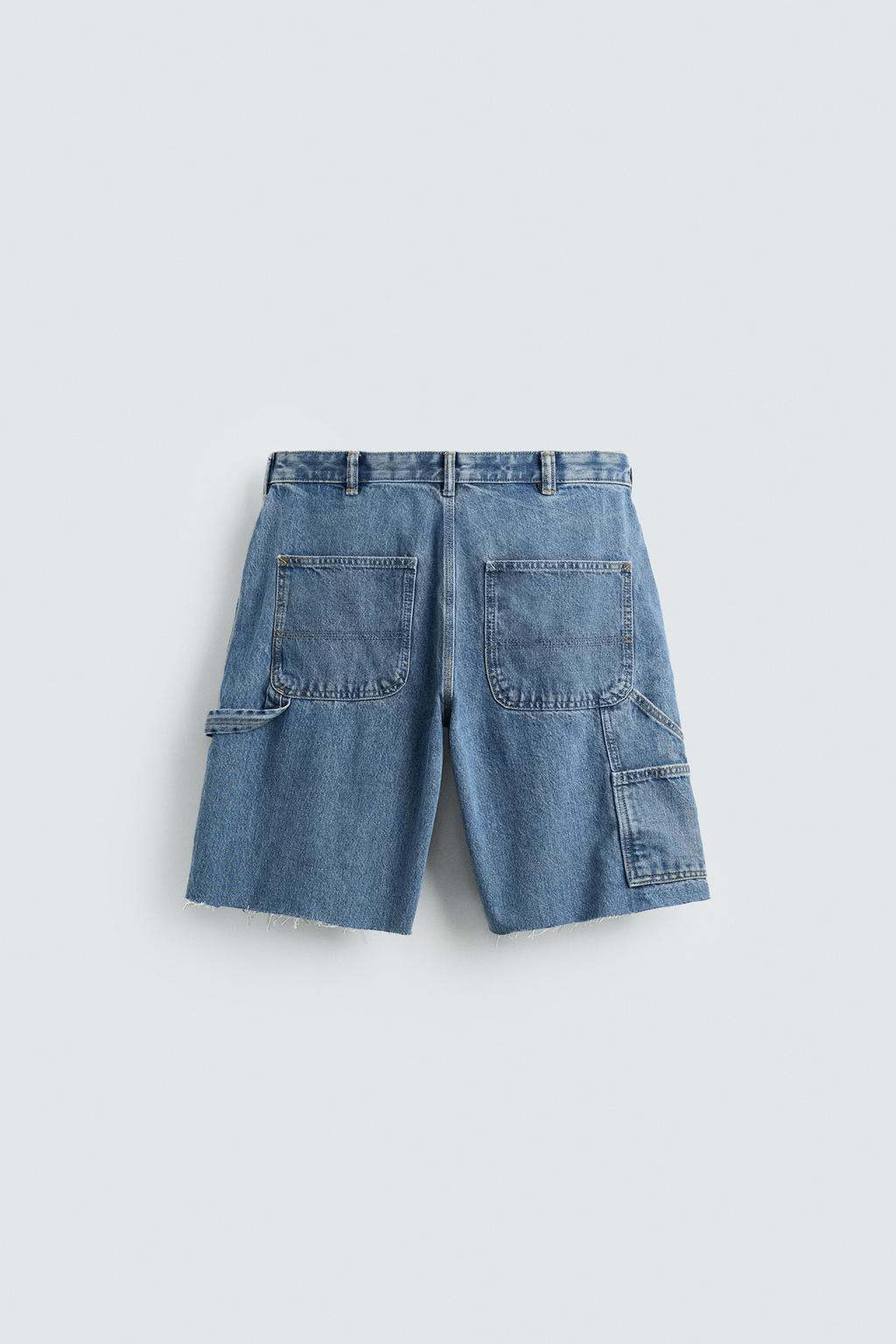 CARPENTER POCKET DENIM BERMUDA SHORTS - Zara фото 25