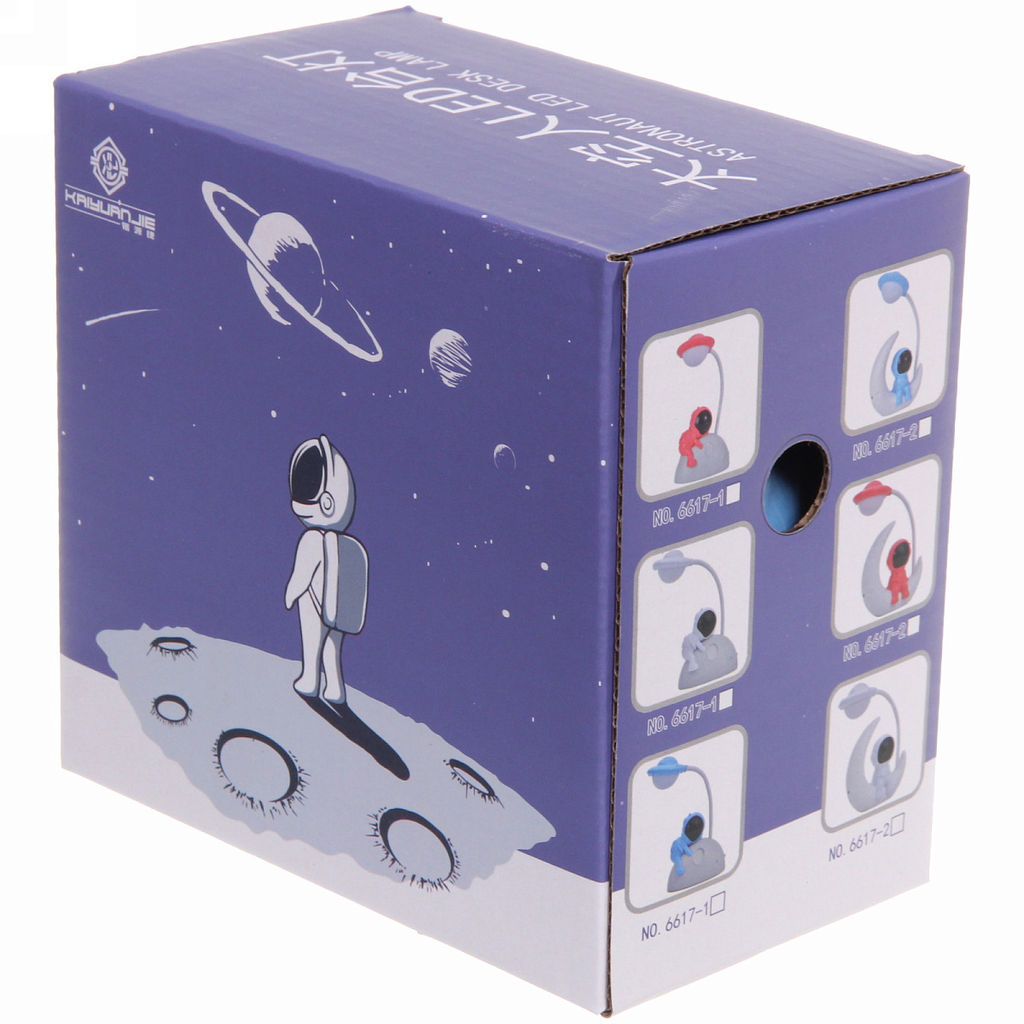 Цена за 2 шт. Светильник настольный "Cosmo-Любимая Луна" LED 28*11,5*7,5см USB 4v 3w, Красно-белый