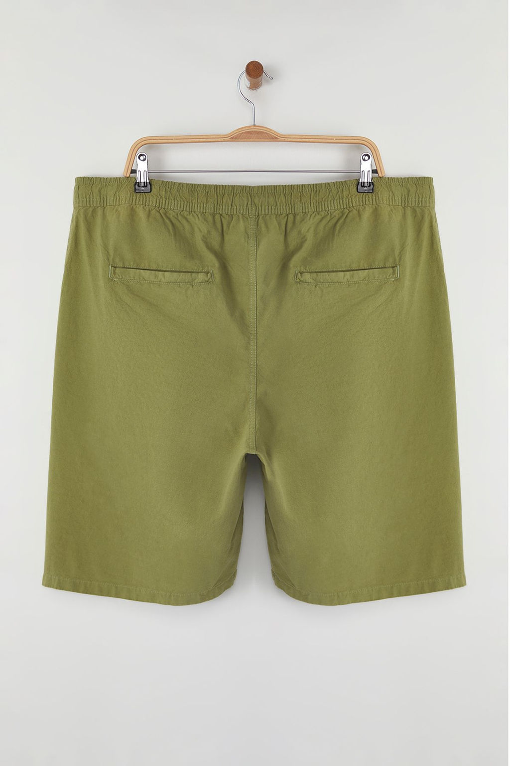 TRENDYOL MAN Haki Loose Fit Pamuklu Bagc?kl? Buyuk Beden Sort TMNSS25AP00007 - Trendyolmilla фото 4