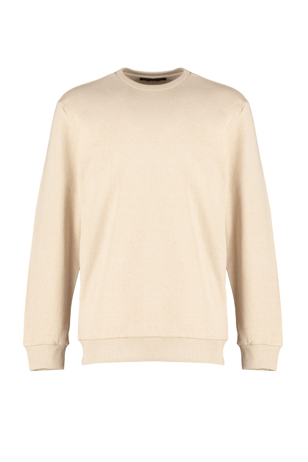 Bej Regular/Normal Kesim Ici Polar/S?cak Tutan Sweatshirt TMNAW21SW1208