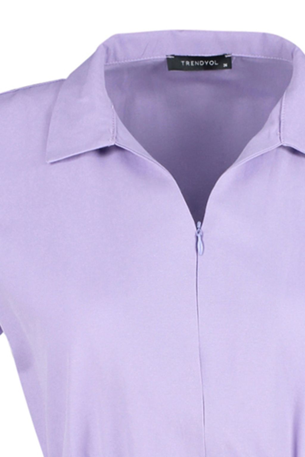TRENDYOLMILLA Siyah Beli Lastikli Genis Paca Mini Dokuma Tulum TWOSS22TU0014  фото 6