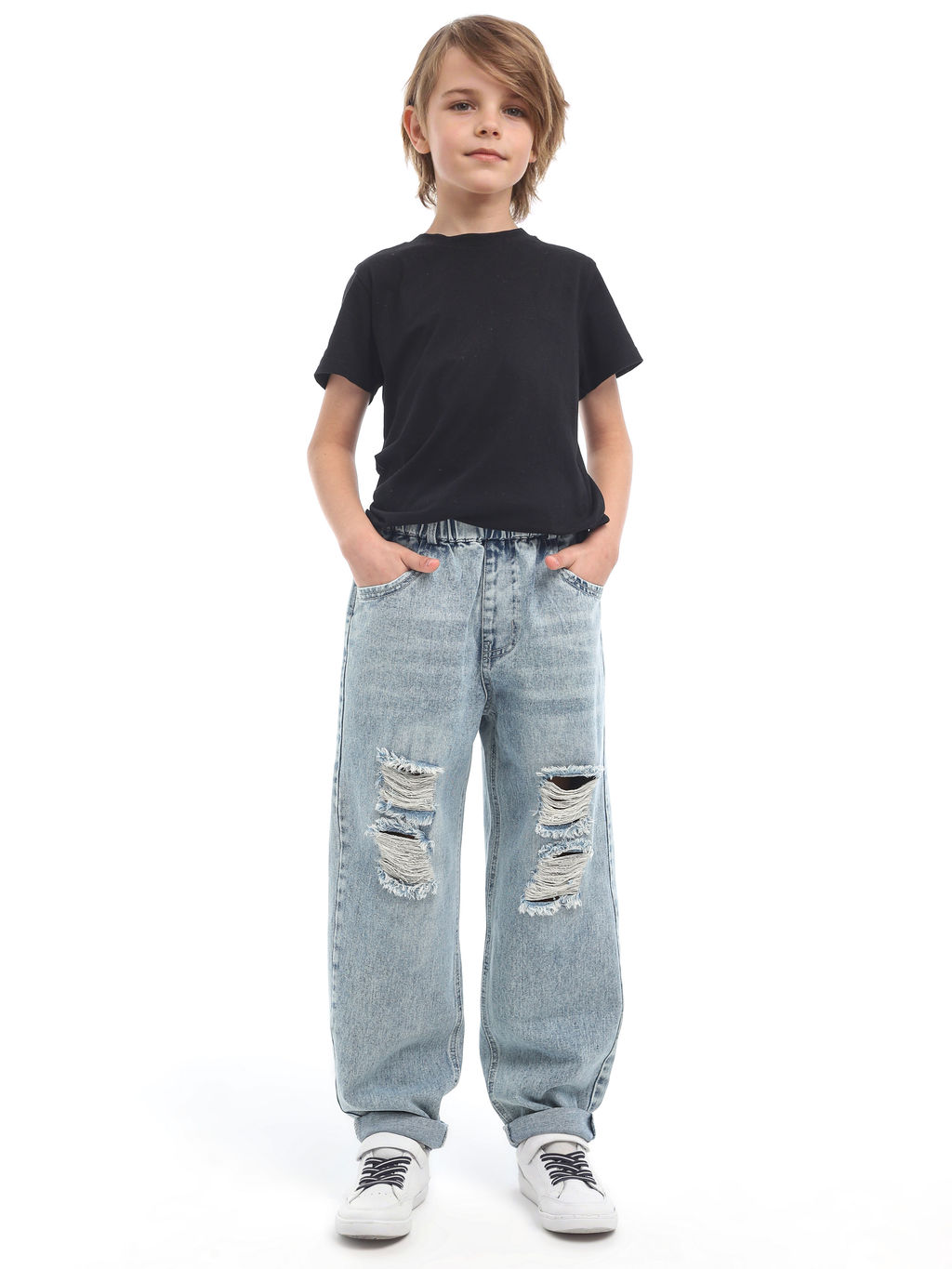 Джинсы-бананы для мальчиков - Синий мир фото 13