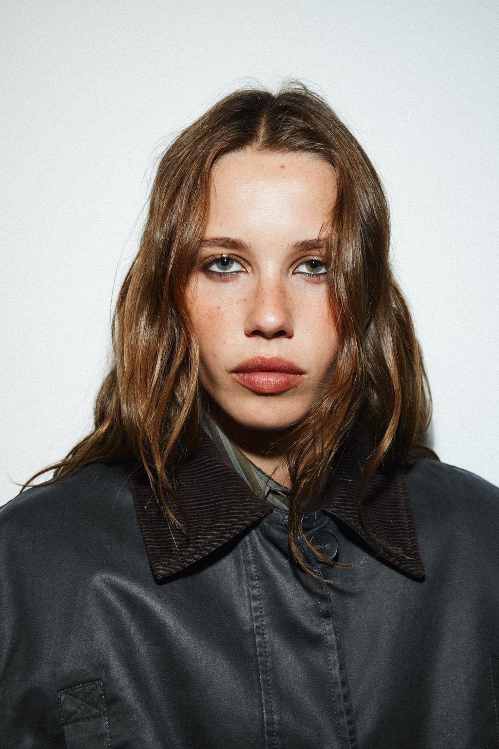 WAXED PARKA WITH CORDUROY COLLAR - Zara фото 3