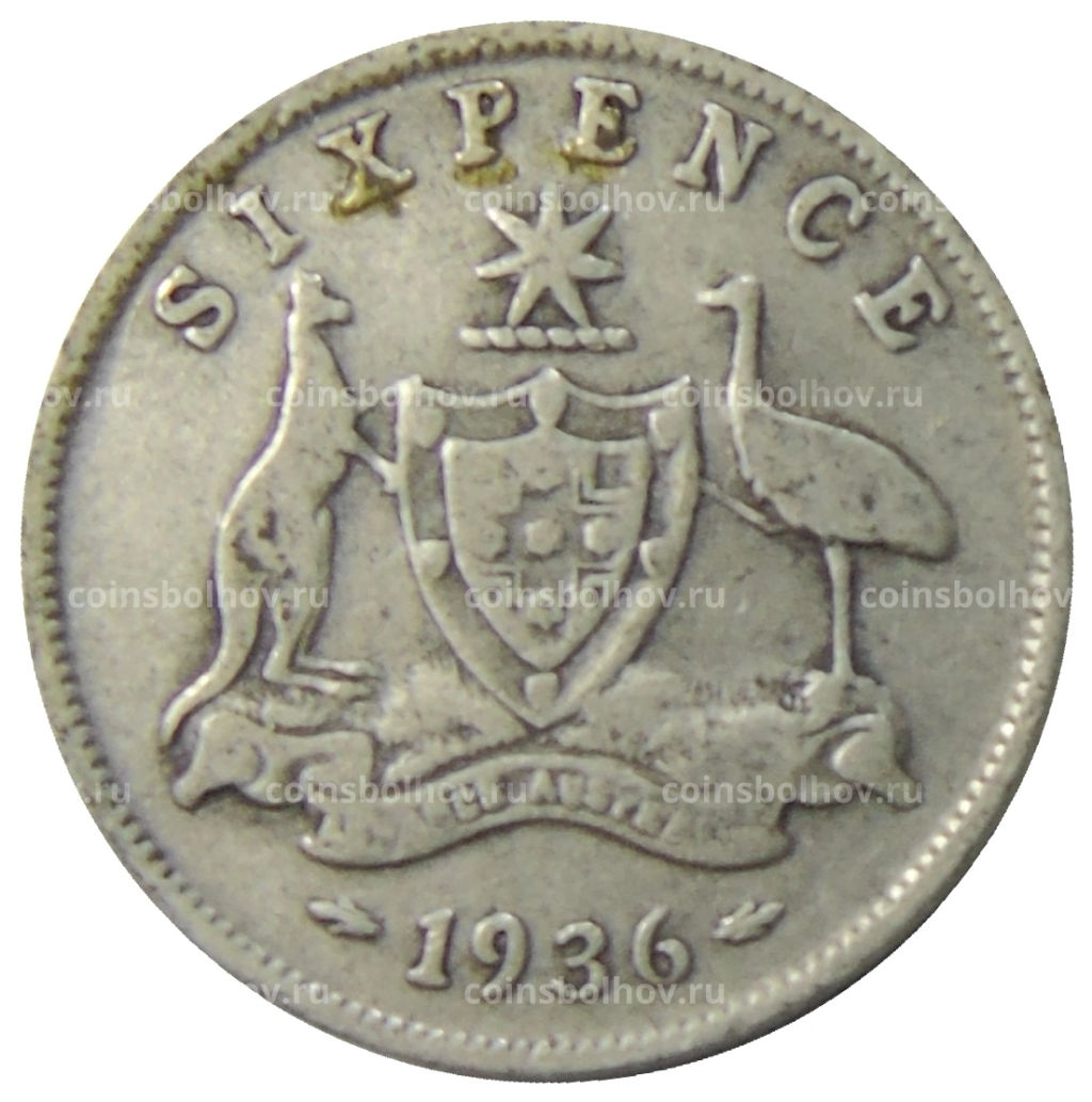 6 пенсов 1936 года Австралия