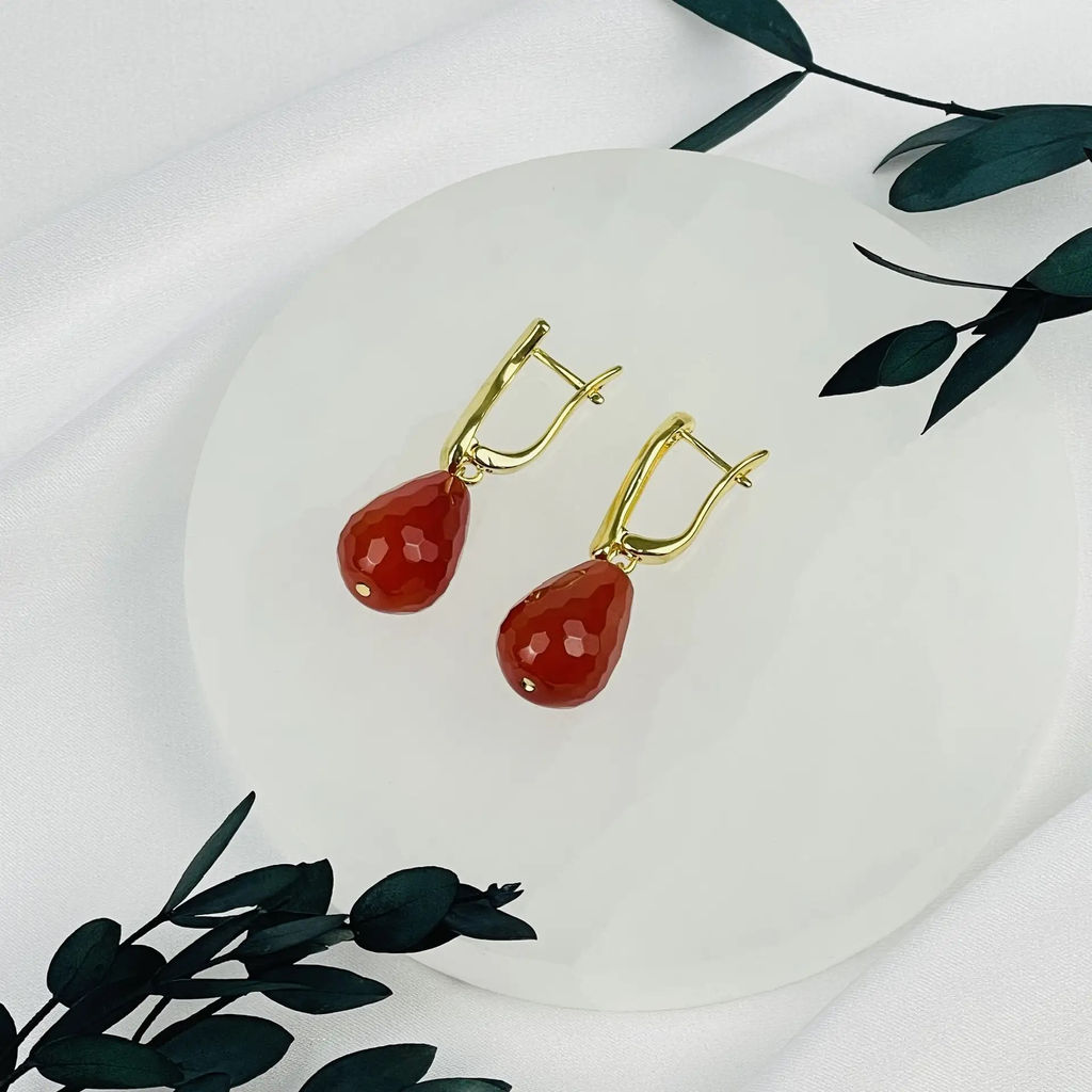 Серьги из Сердолика