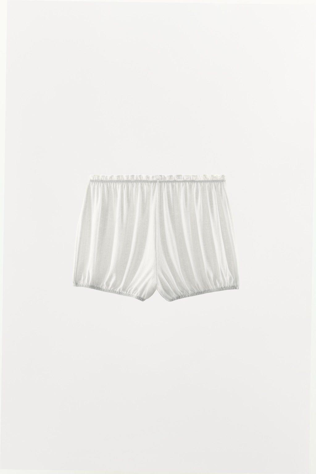 SHORTS GLOBO POINTELLE / Blanco - Zara фото 6