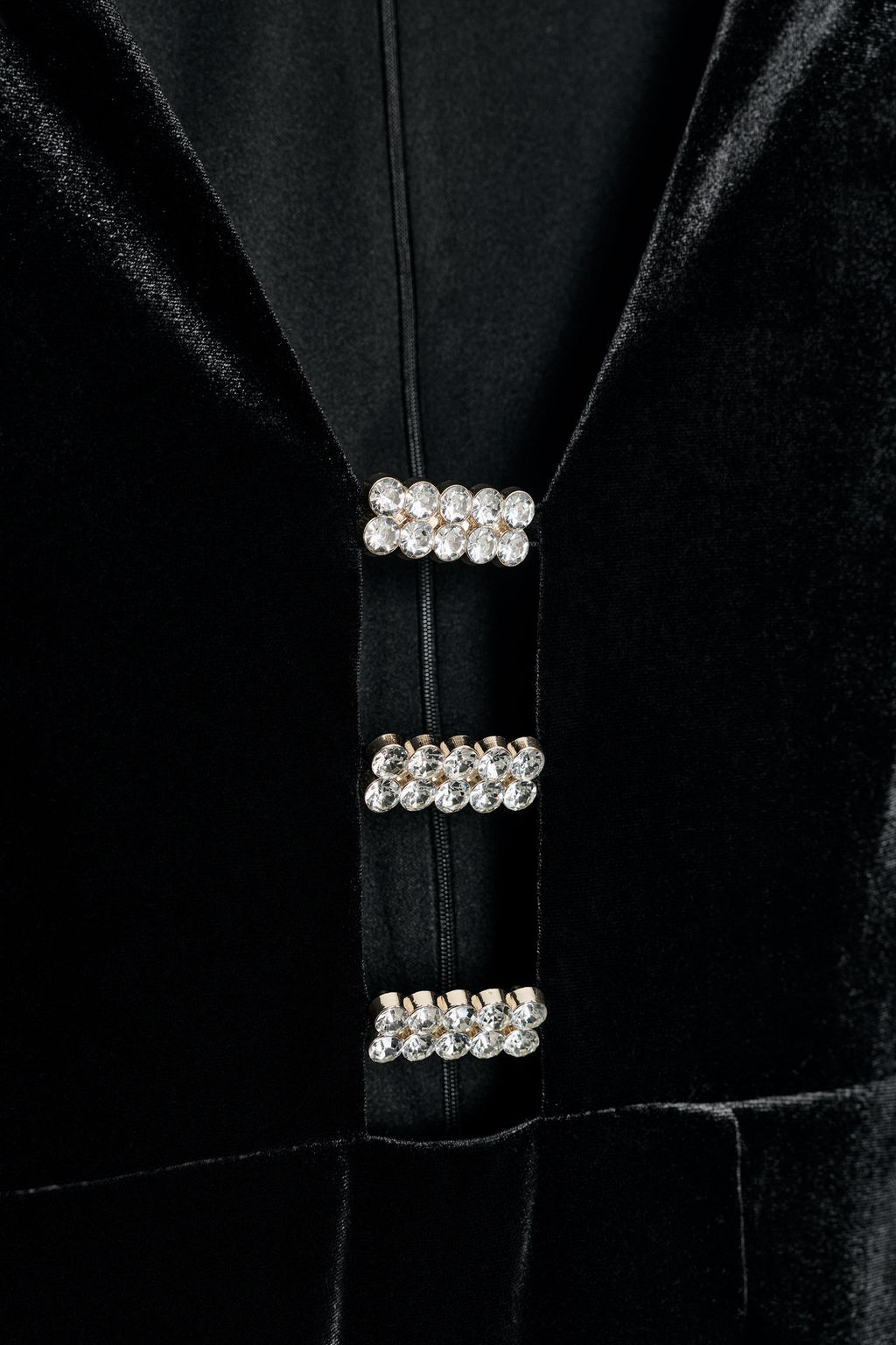 SHIMMER APPLIQU_ VELVET MIDI DRESS - Zara фото 10