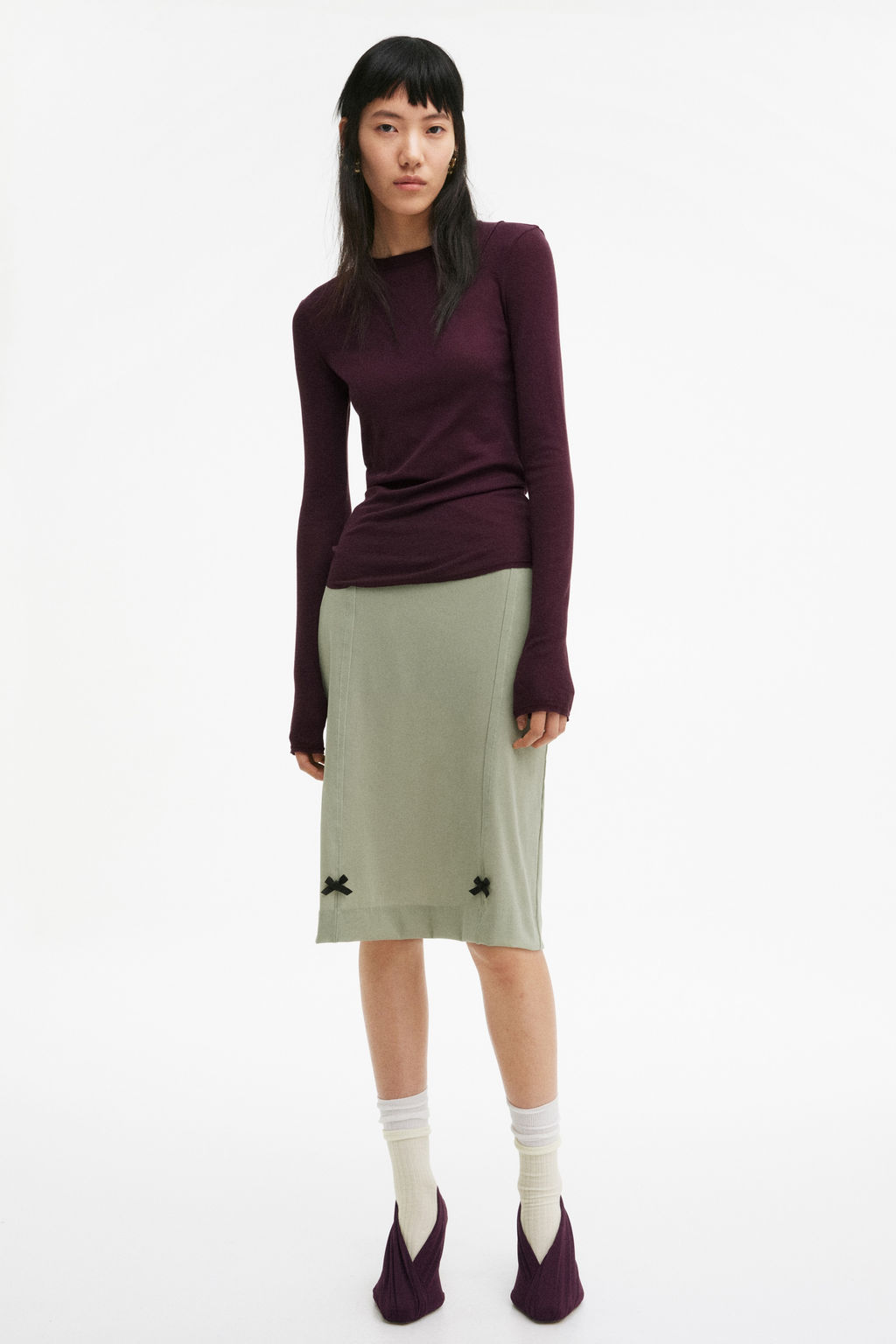 Falda de malla con lazos decorativos - H&m фото 2