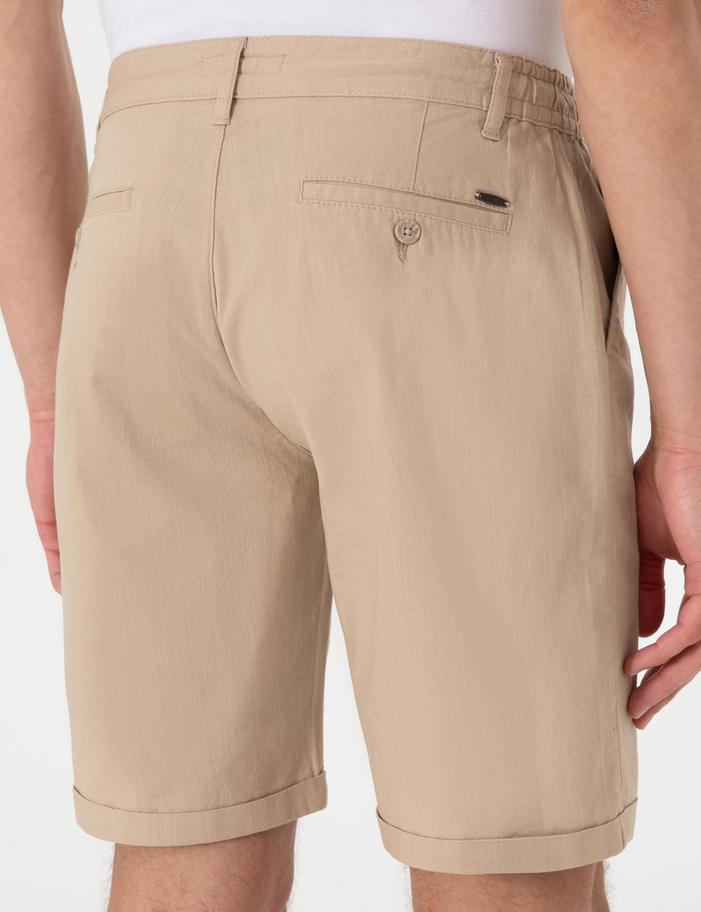 Bej Slim Fit Beli Lastikli Ba_c_kl_ Dokuma _ort - Pierre cardin фото 6