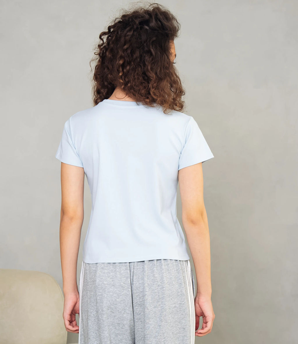 Футболка #КТ4502, голубой - Dommod фото 3