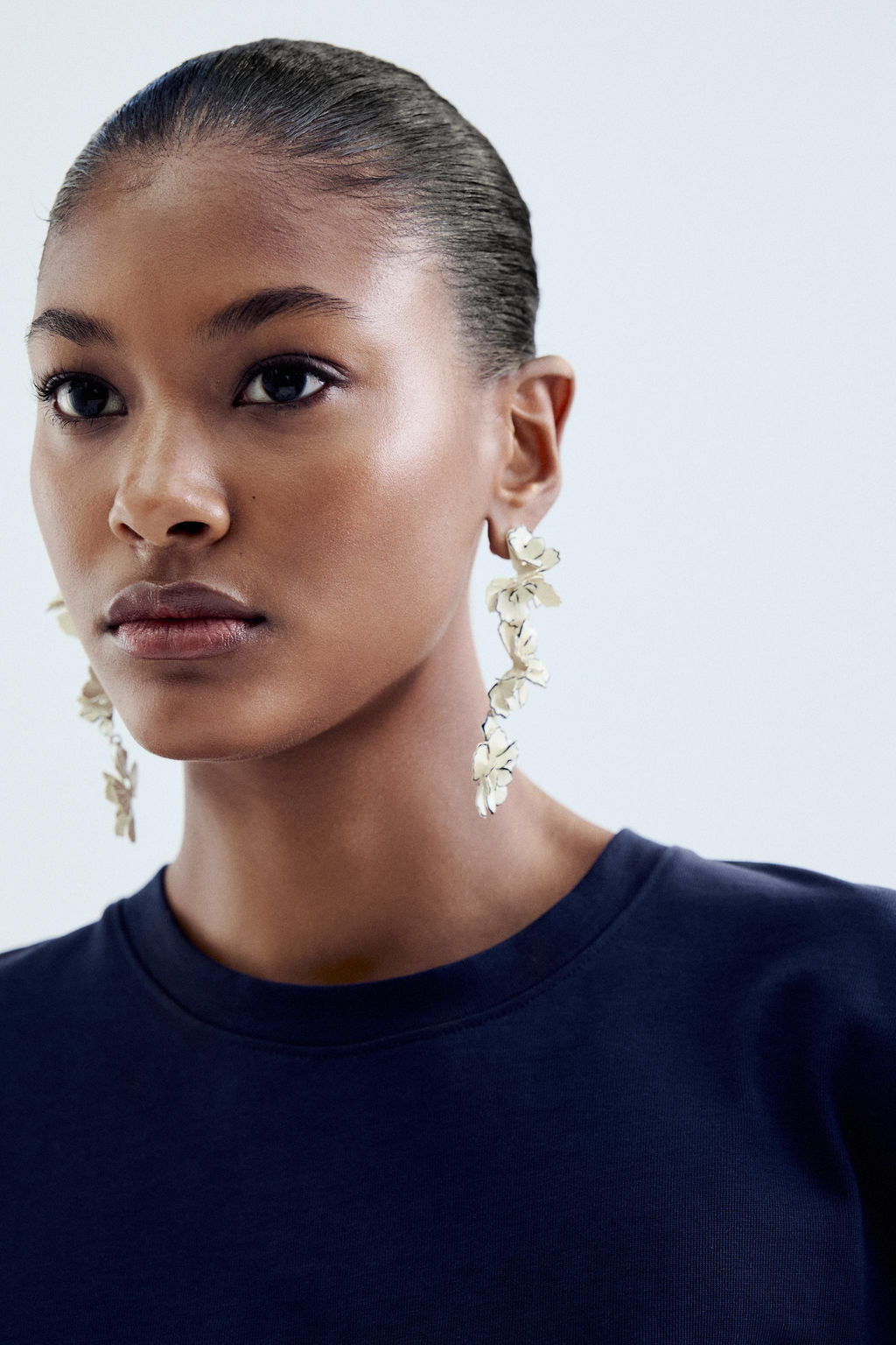 CAMISETA MANGA CA?DA / Azul - Zara фото 4