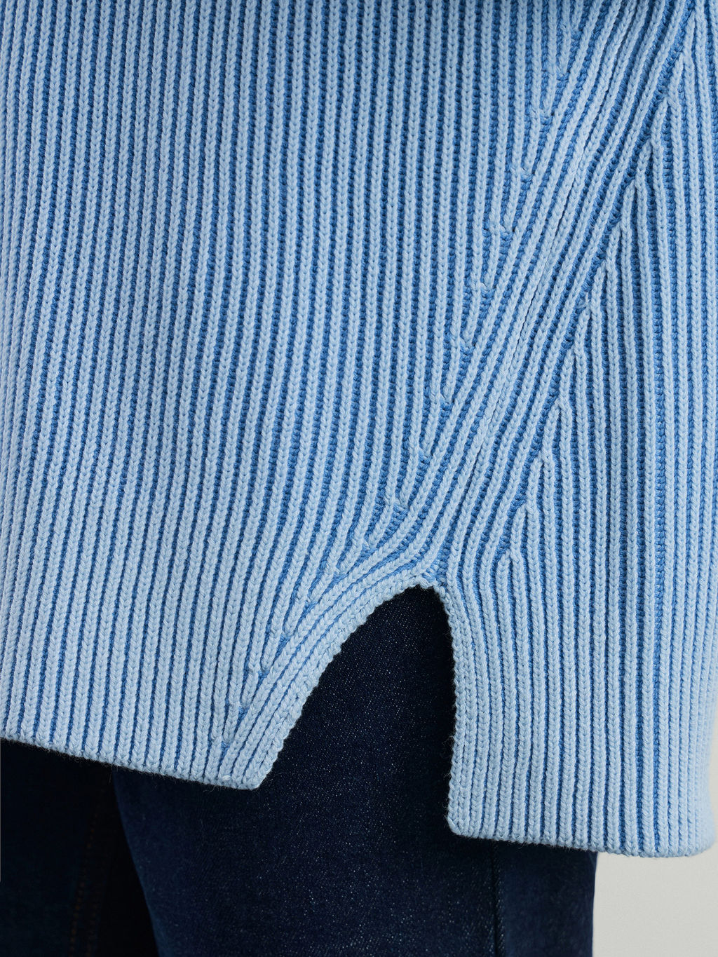 Джемпер с воротом из смесового хлопка / Zarina  фото 7