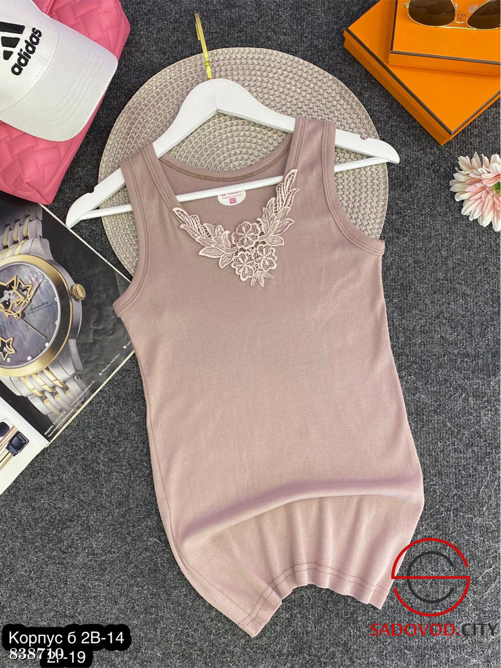 Майка женская с гипюром - Bruno фото 5