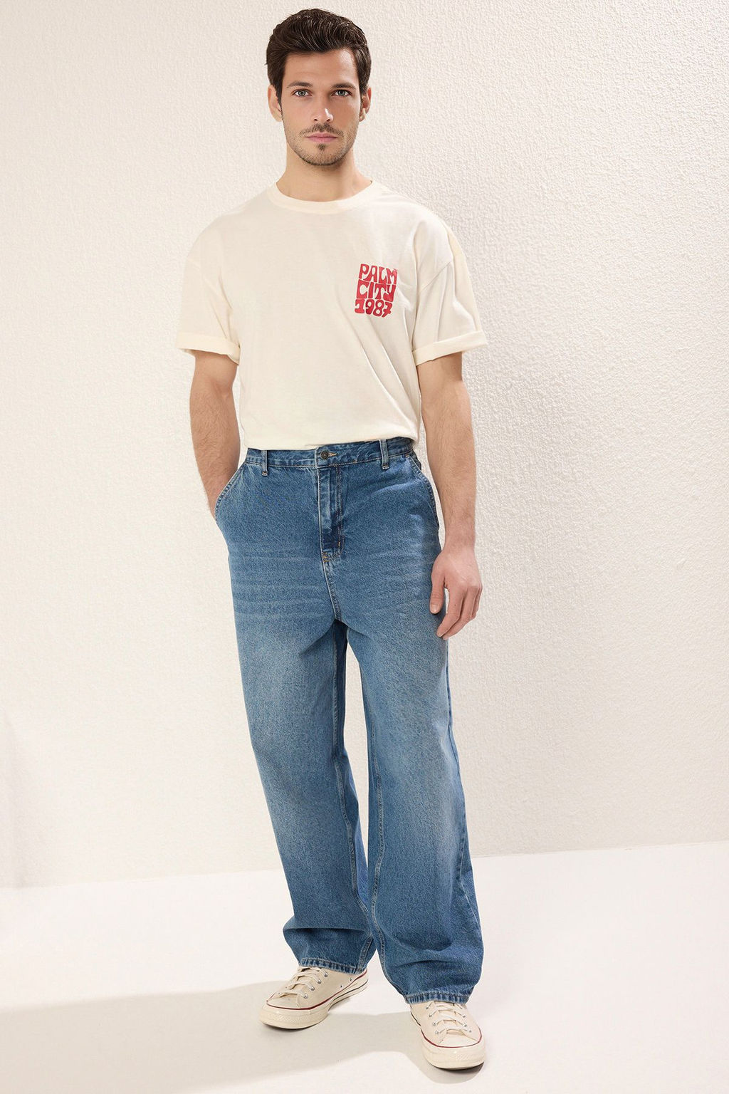 TRENDYOL MAN Ac?k Mavi Skater Jeans Kot Pantolon TMNSS25JE00003 - Trendyolmilla фото 17