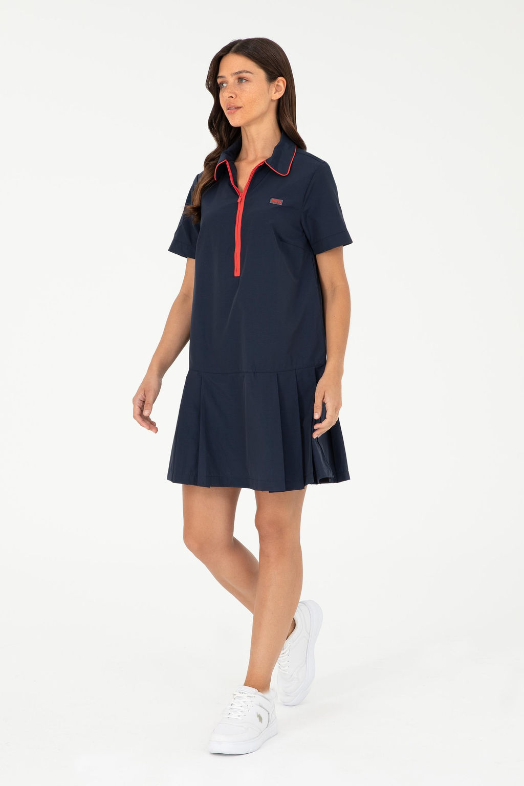 U. S. Polo Assn / Женское темно-синее тканое платье - U.s. polo assn фото 3