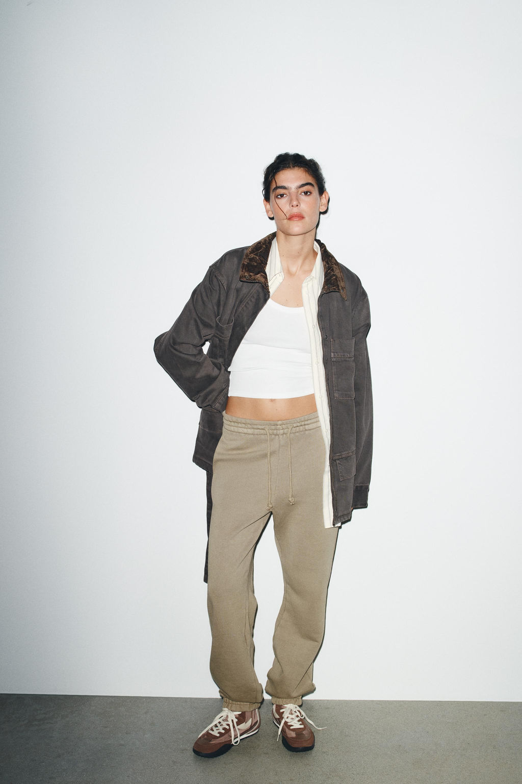 WASHED EFFECT FLEECE JOGGERS