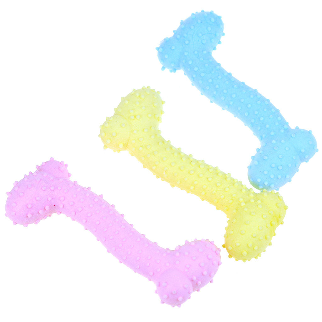 Игрушка для собаки Косточка 11х4х2,5см, полипропилен, цвета микс, на картоне (Китай) - Pet toys фото 2