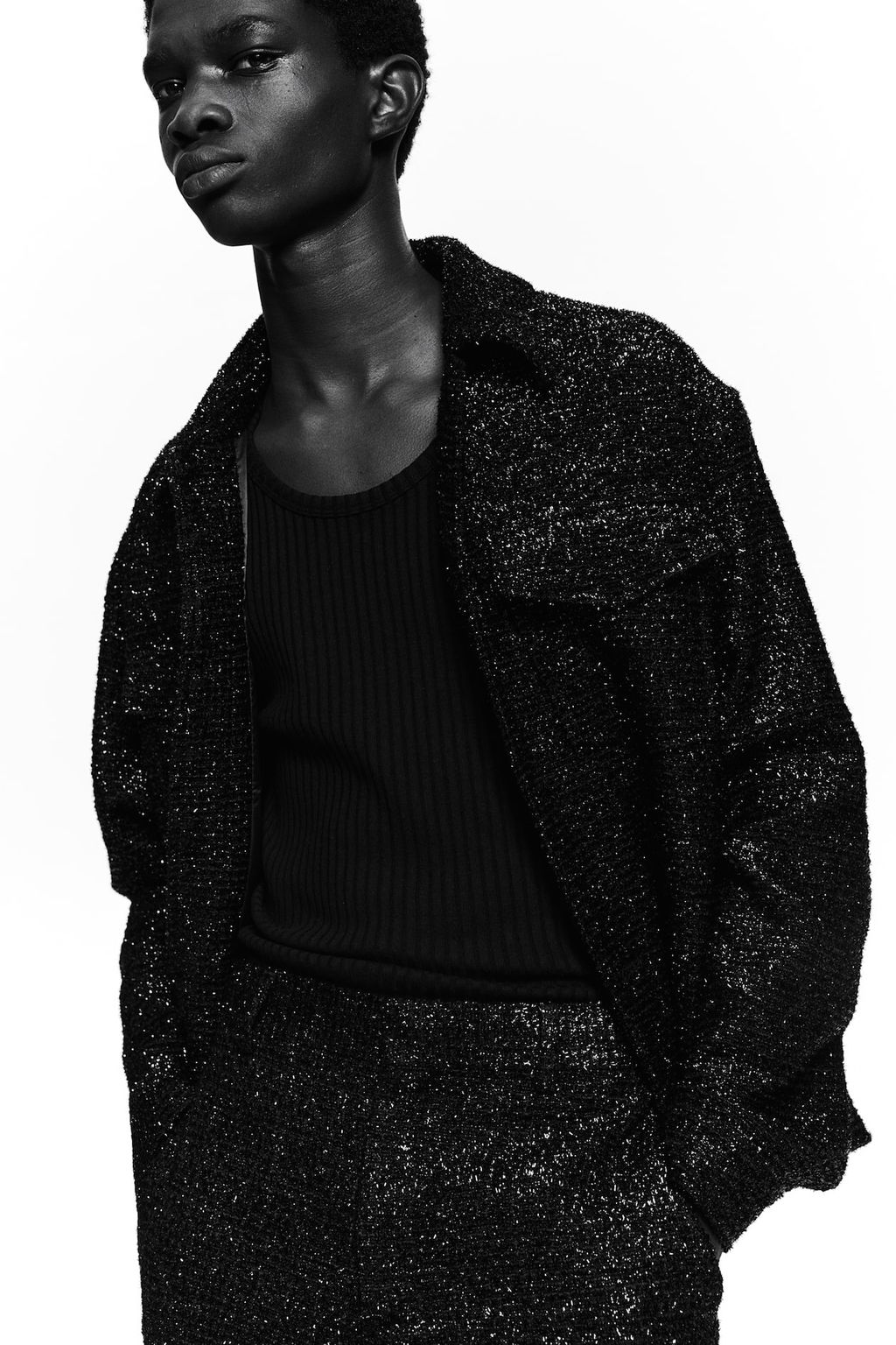 Chaqueta camisera en mezcla de lana Regular Fit - H&m фото 4