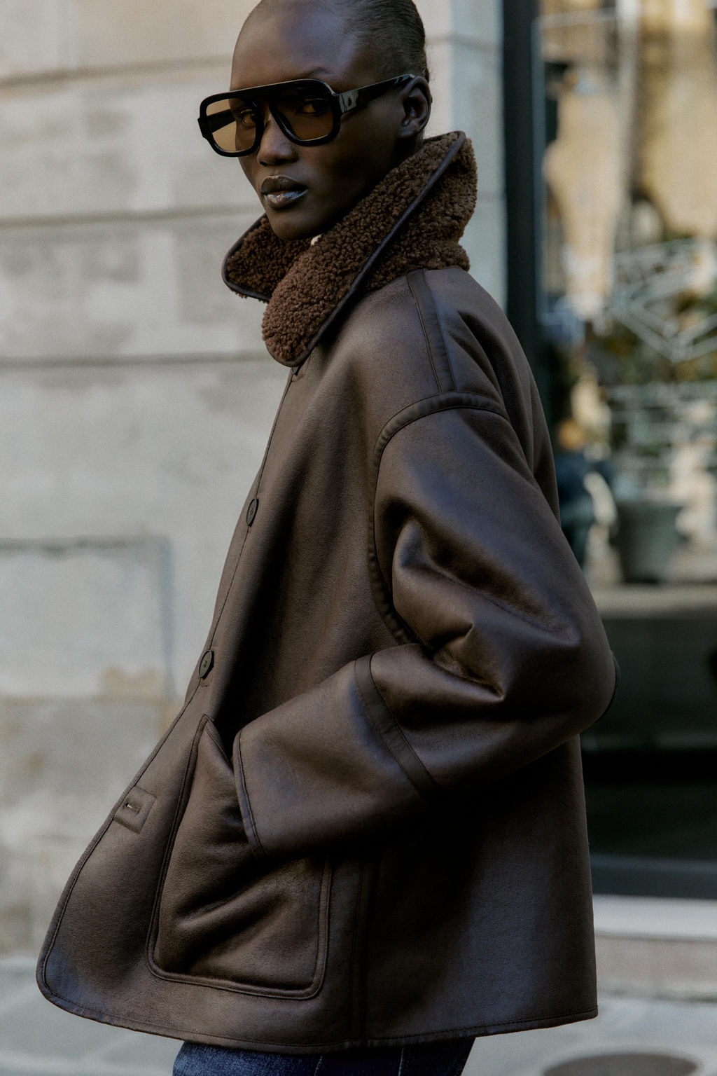 REVERSIBLE DOUBLE-FACED COAT - Zara фото 9