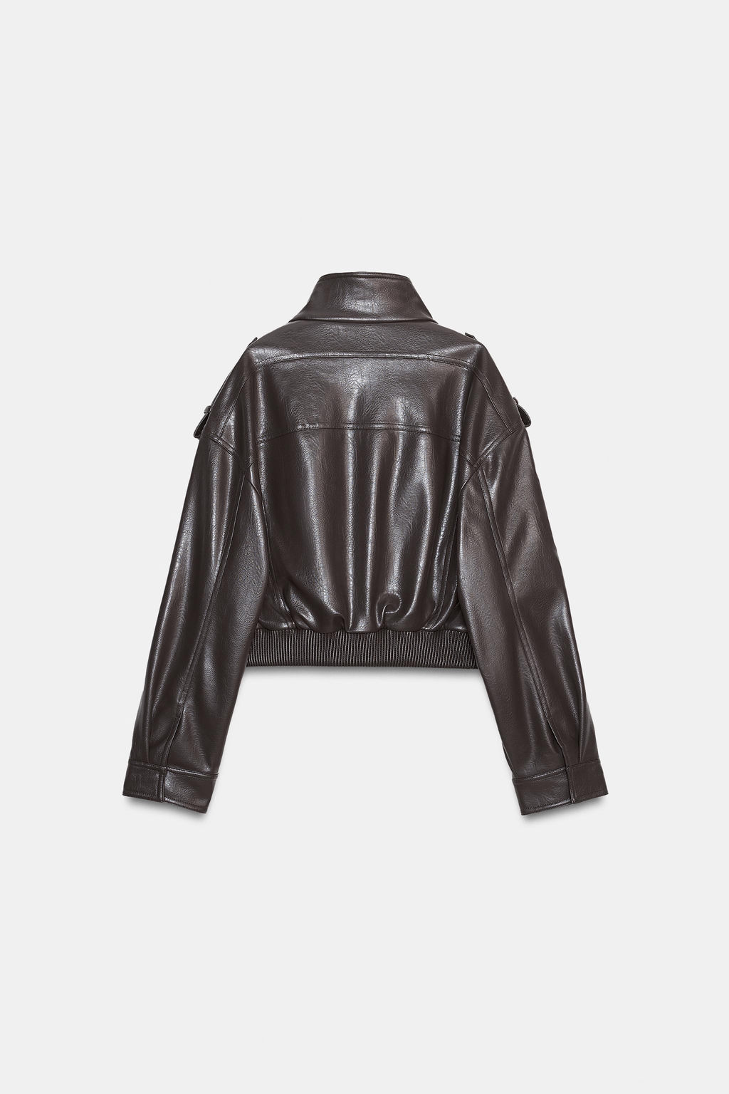 SHORT FAUX LEATHER JACKET - Zara фото 18