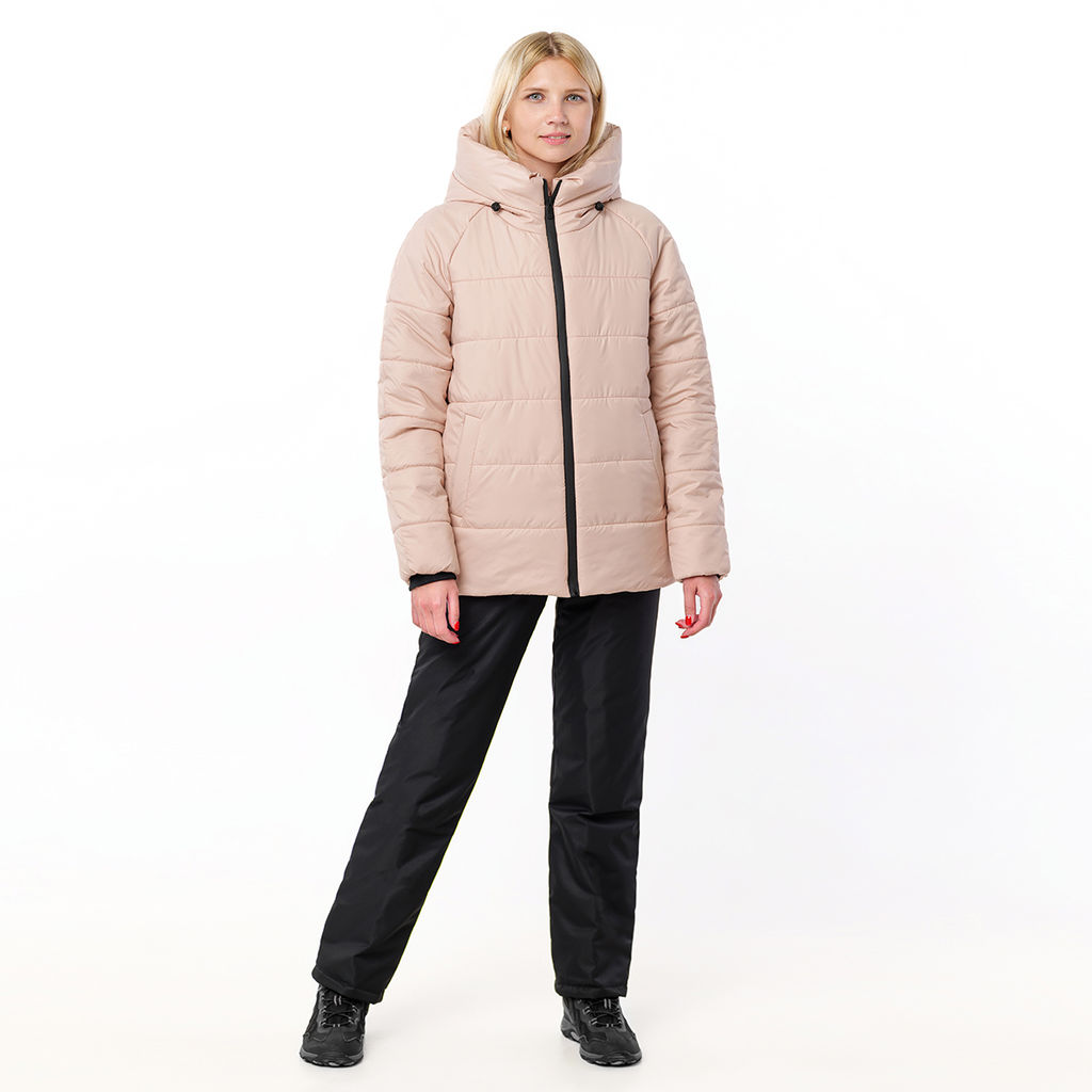 RODOS Утеплённый костюм женский зима М-289 Бежевый/Чёрный  фото 63