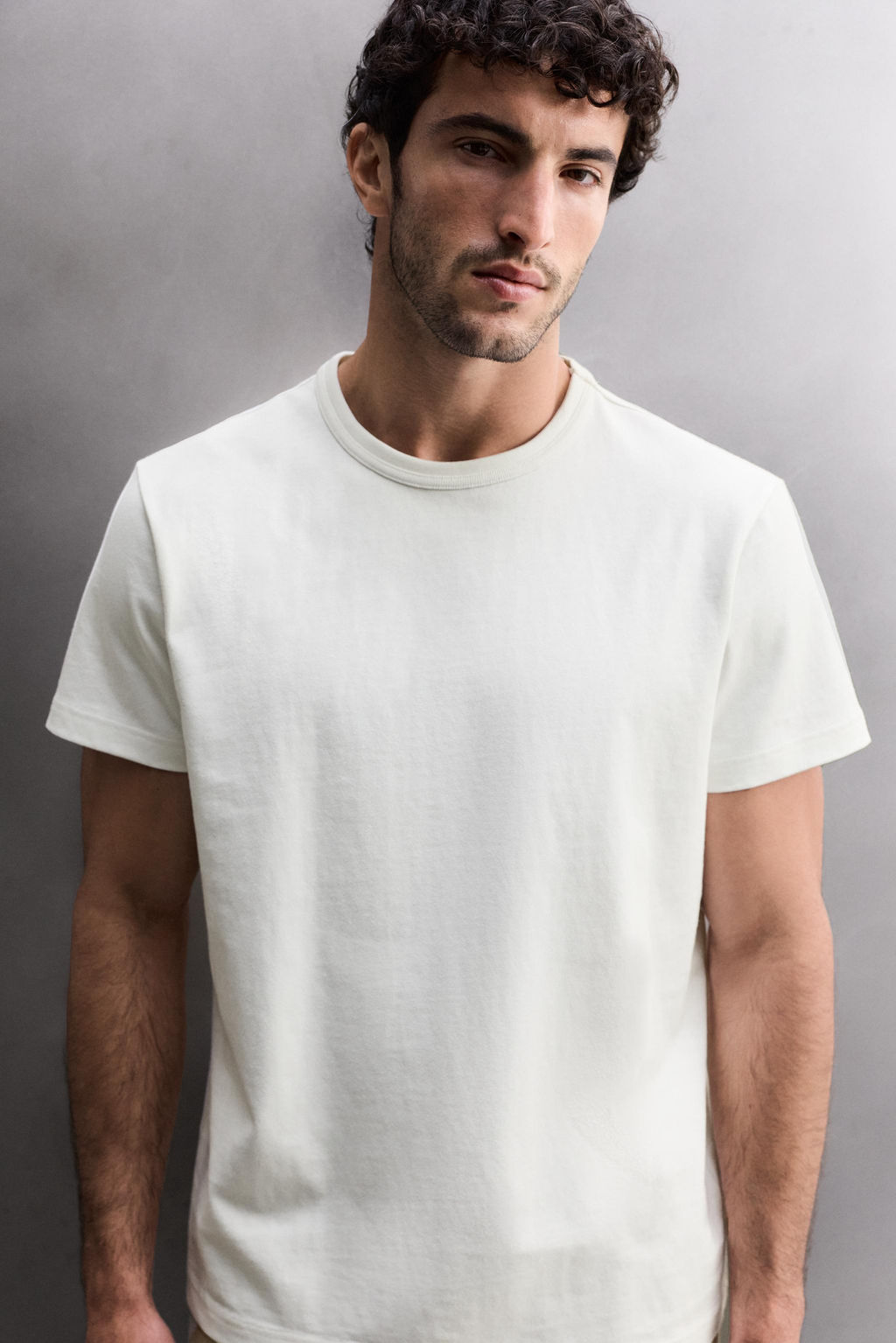 CAMISETA RELAXED FIT HEAVYWEIGHT / Blanco - Zara фото 5