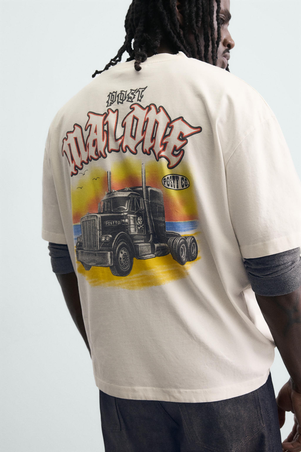 POST MALONE  GRAPHIC T-SHIRT - Zara фото 6