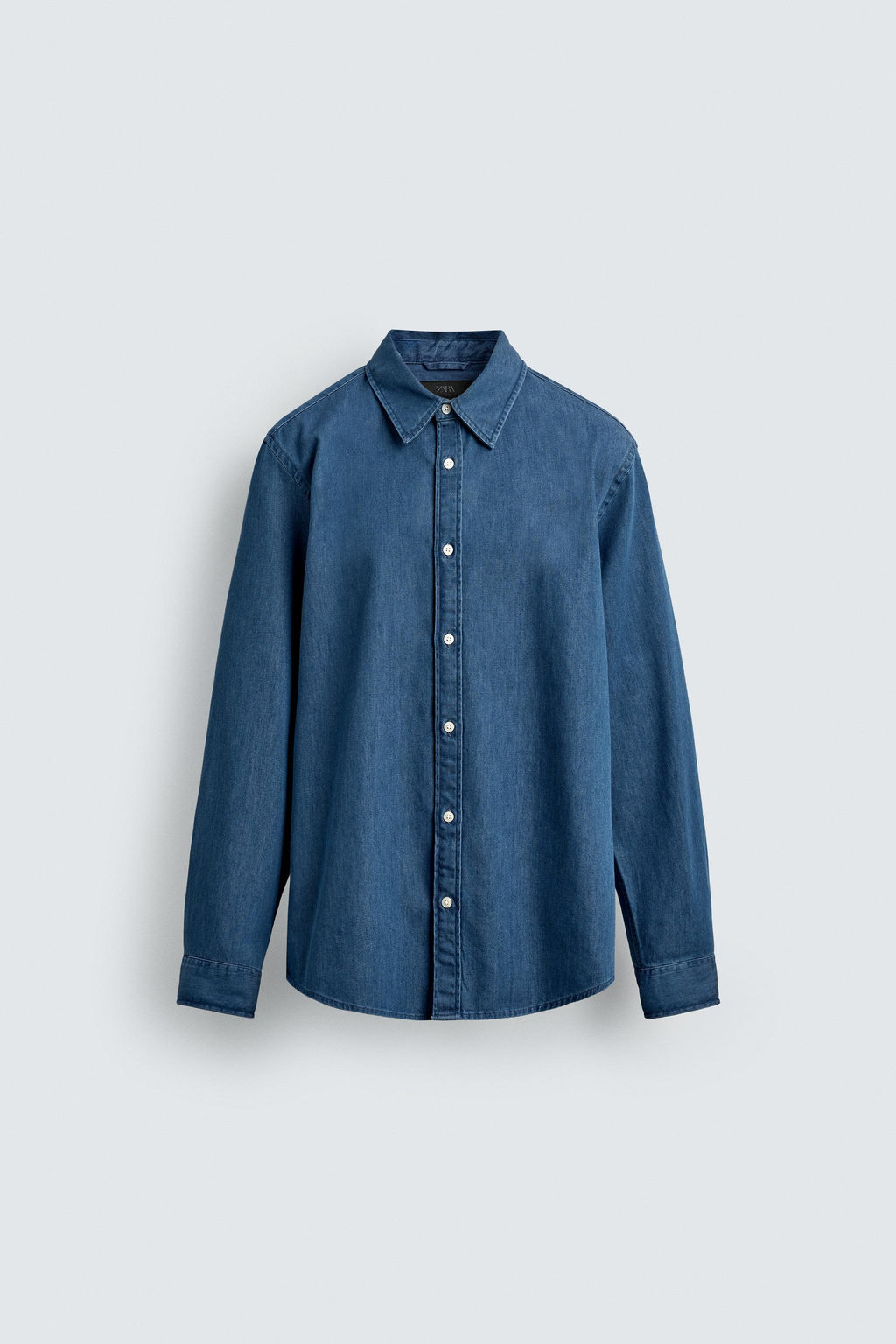 RELAXED FIT DENIM SHIRT - Zara фото 7