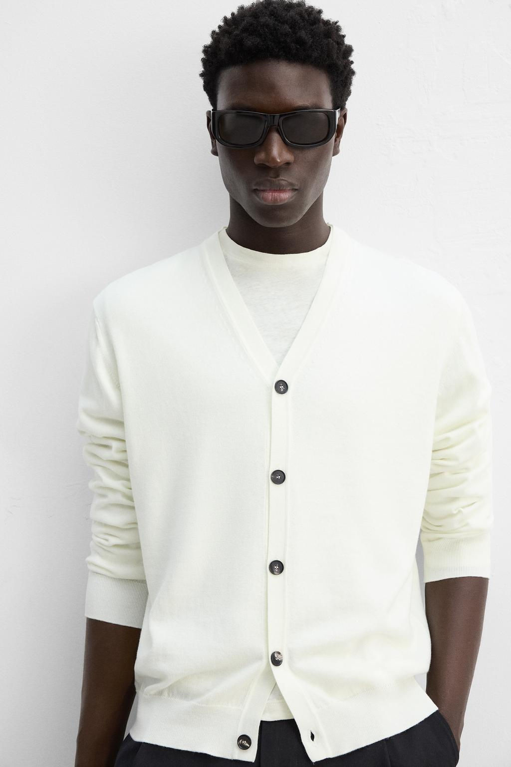 COTTON - WOOL CARDIGAN - Zara фото 13