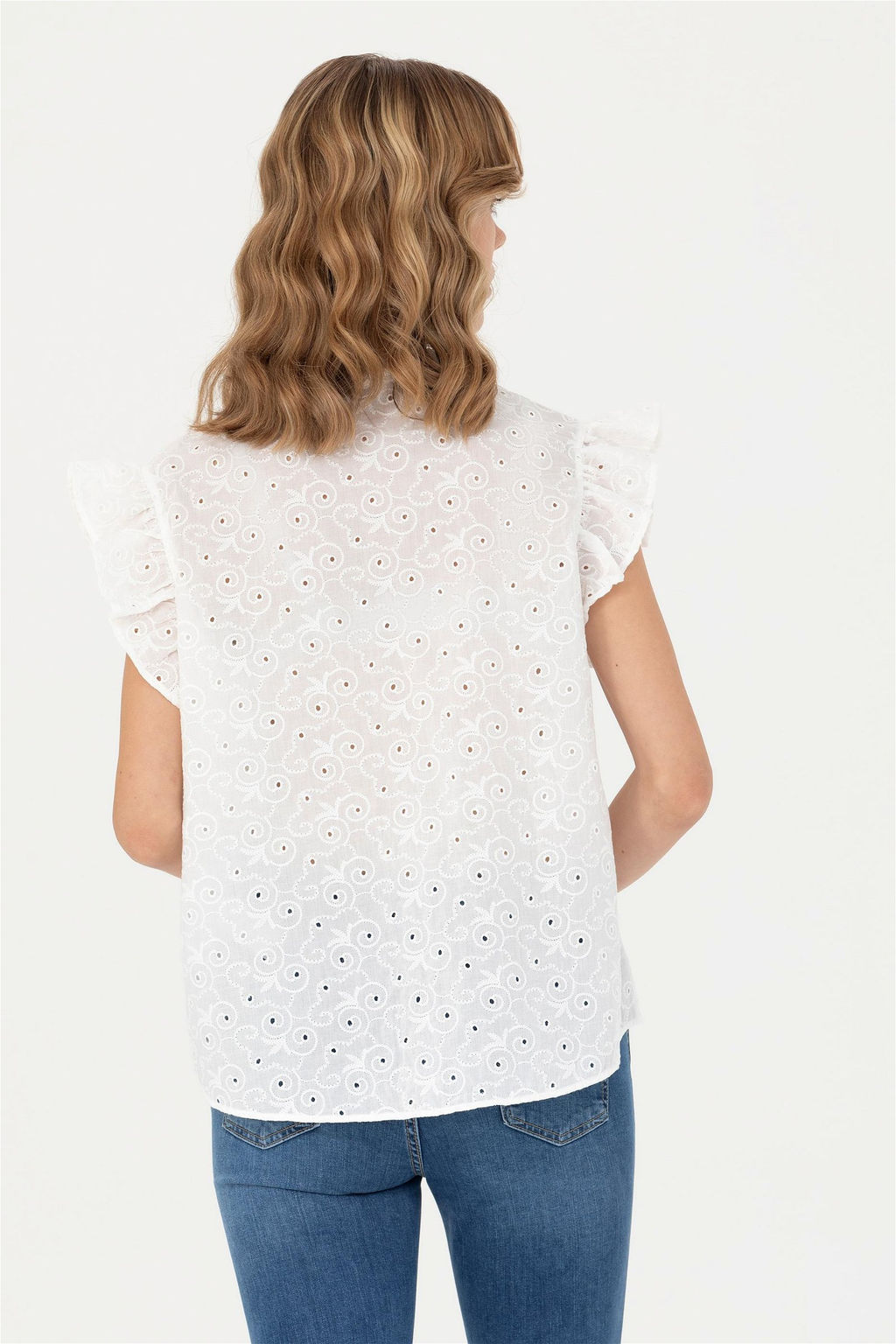 U. S. Polo Assn Женская белая рубашка с коротким рукавом - U.s. polo assn фото 5