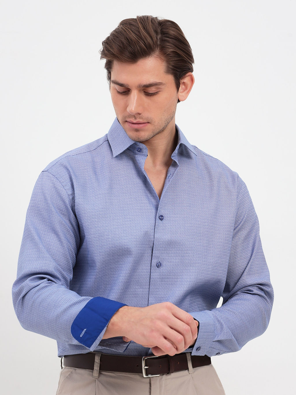 Сорочка мужская длинный рукав GREG 213/131/0102/Z/1p  фото 9