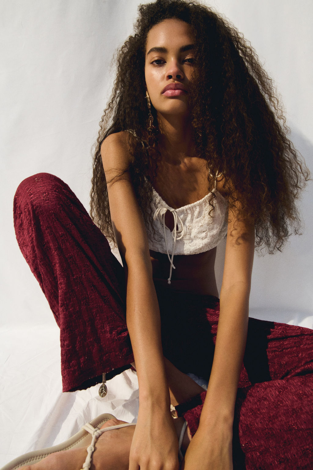 Pantal?n efecto encaje con cord?n de ajuste - H&m фото 5