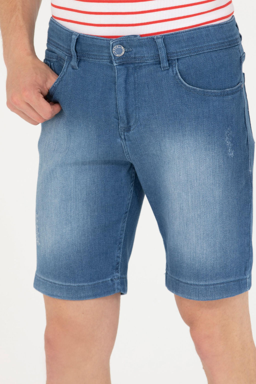 U. S. Polo Assn Мужские синие джинсовые шорты - U.s. polo assn фото 20