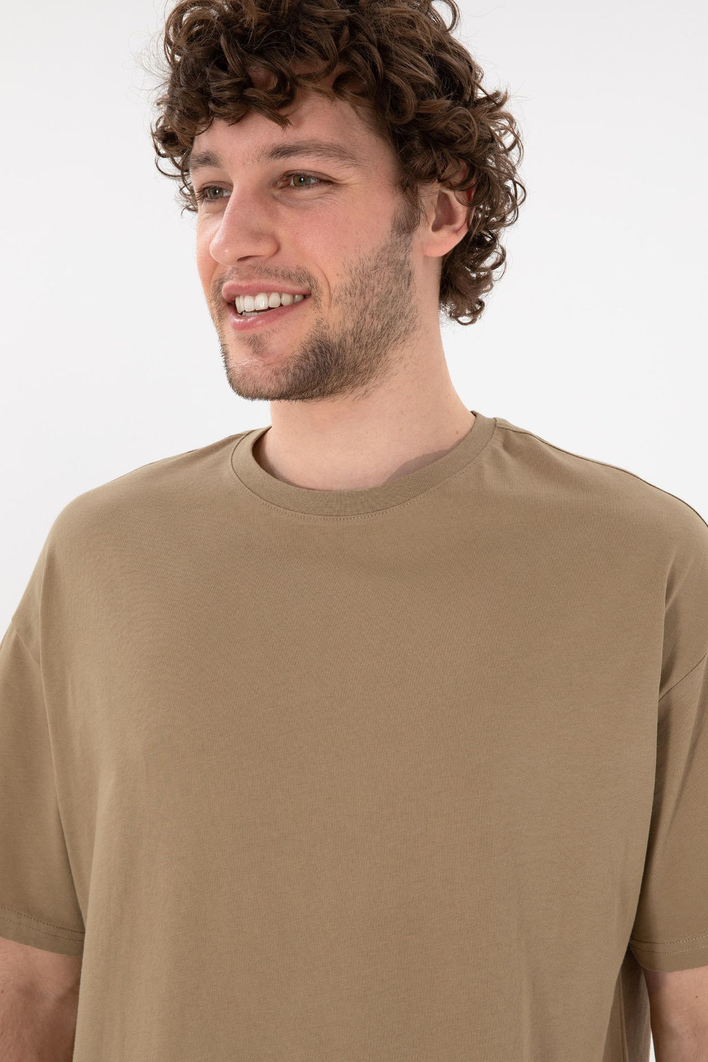 Erkek Oversize Fit Bisiklet Yaka Haki Ti__rt Sepette S_rpriz _ndirim - U.s. polo assn фото 3