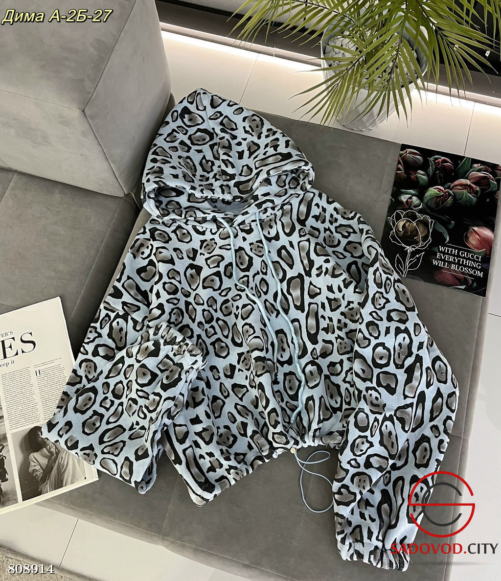 кофта Худи с леопардовым принтом - Bruno фото 3