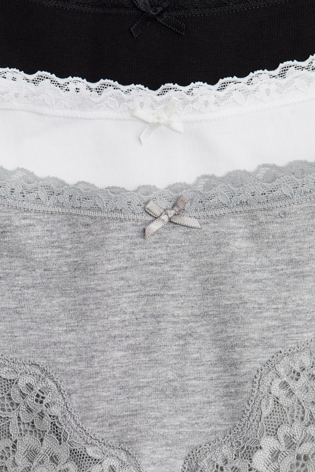 Pack de 3 bragas Hipster de encaje y algodon - H&m фото 7